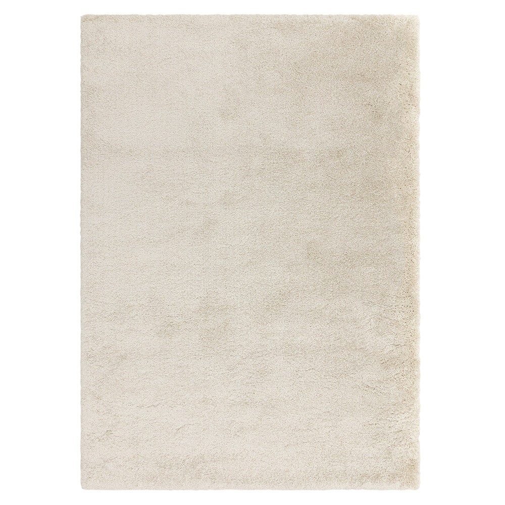 Atlas Ivory Shaggy Plain Rug
