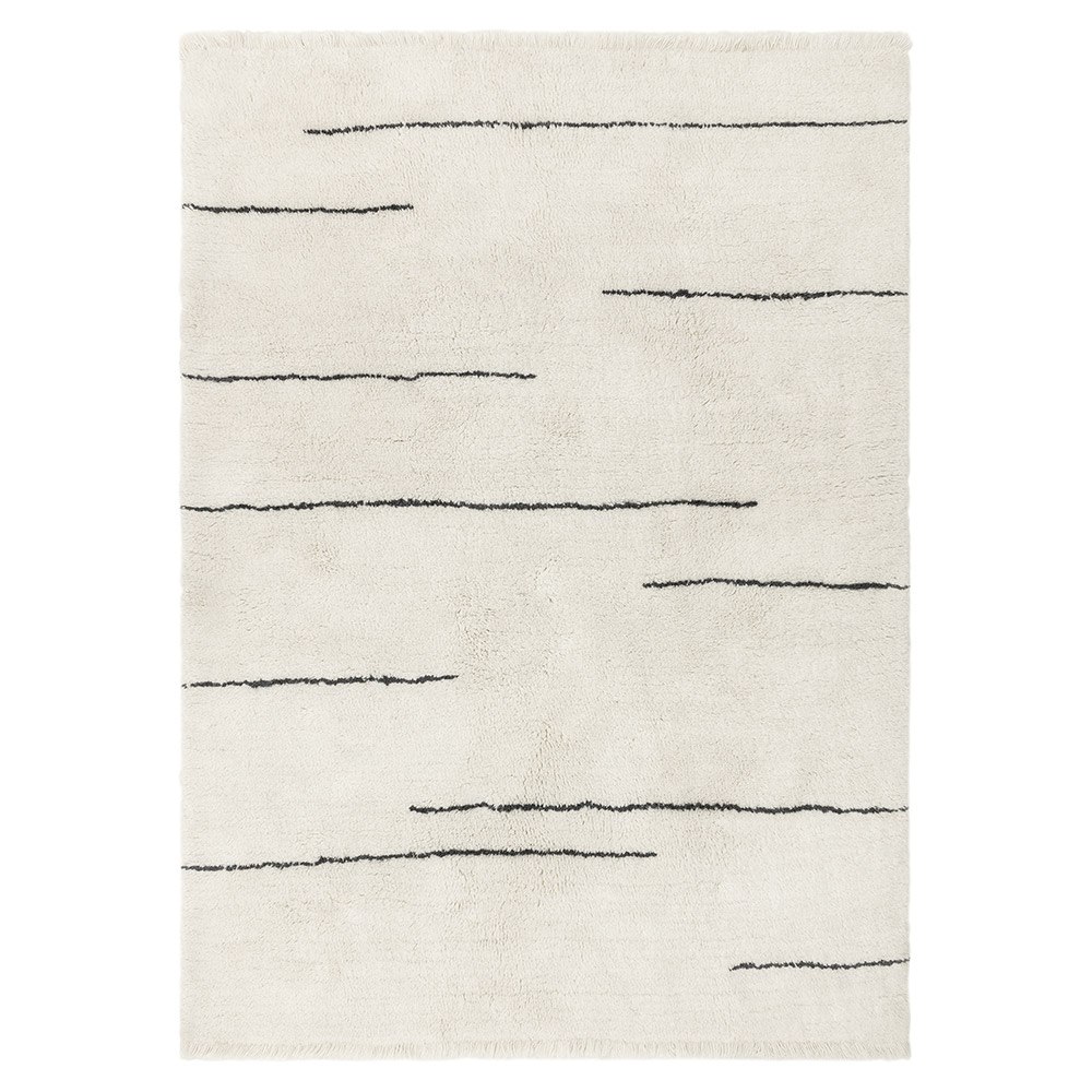 Azera Berber Dash Washable Shaggy Wool Rug