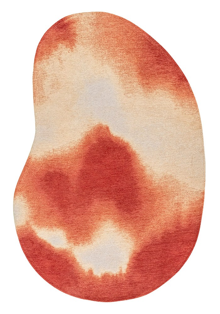 Meditation Aquarelle Rust 2090 Indoor Outdoor Washable Eco Rug