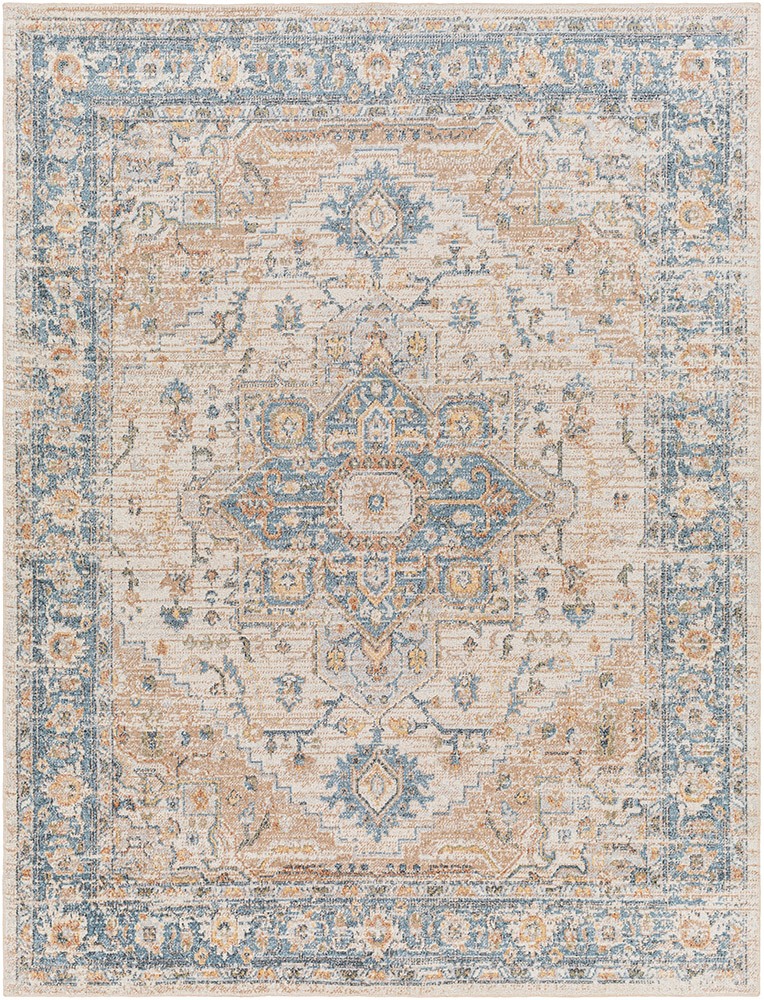 Lillian River Beige Vintage Washable Rug