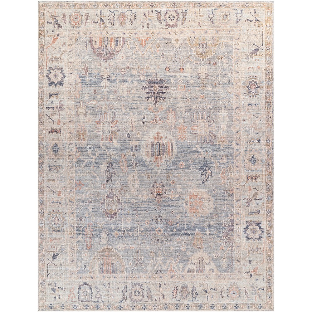 Marlene Grey Blue Vintage Rug by Becki Owens x Livabliss