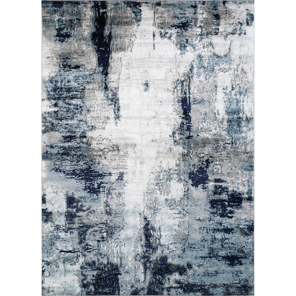 Wanderlust Giulia Marble Aqua Navy Abstract Rug