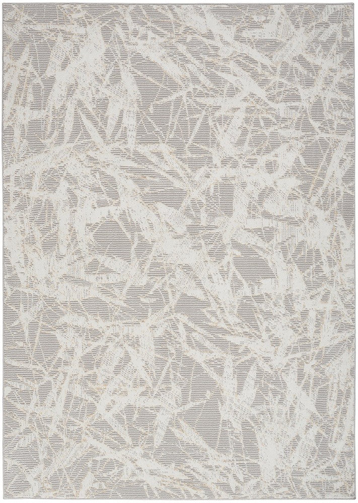 Calvin Klein CK956 Rush Grey Ivory Contemporary Rug
