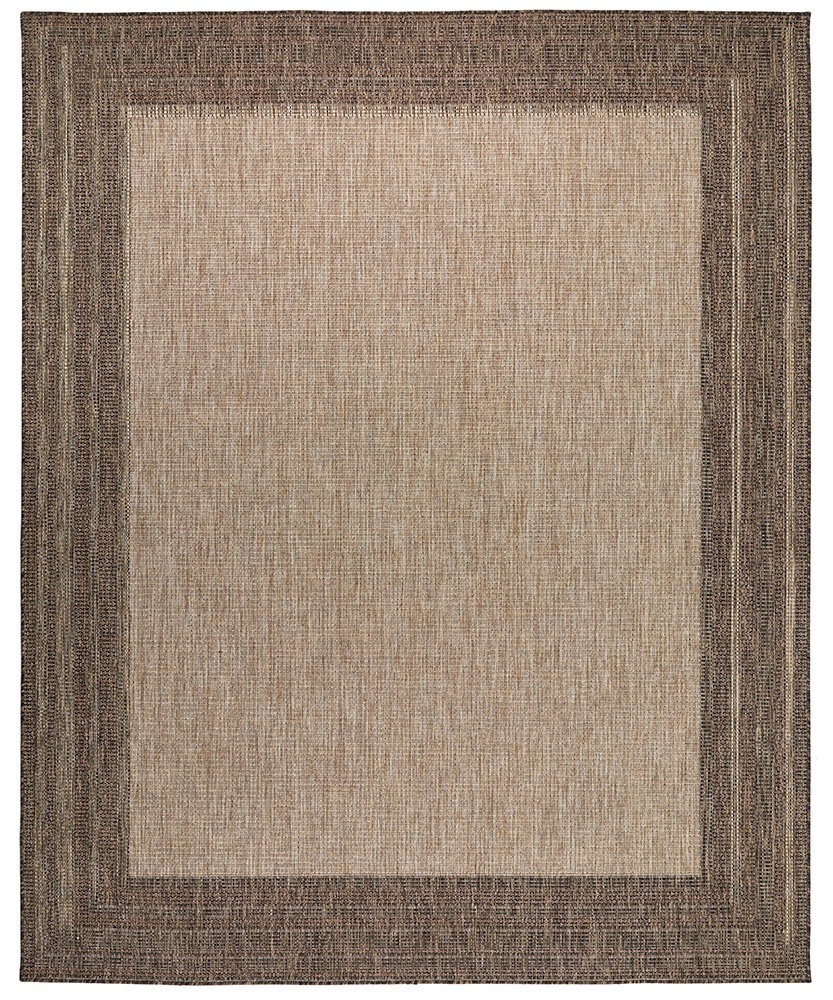 Sumac SUM102 Beige Brown Indoor Outdoor Rug by Concept Looms