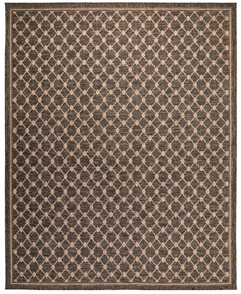 Sumac SUM105 Brown Indoor Outdoor Rug by Concept Looms