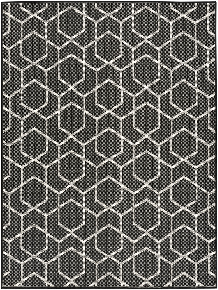 Horizon HOZ01 Black Indoor Outdoor Rug