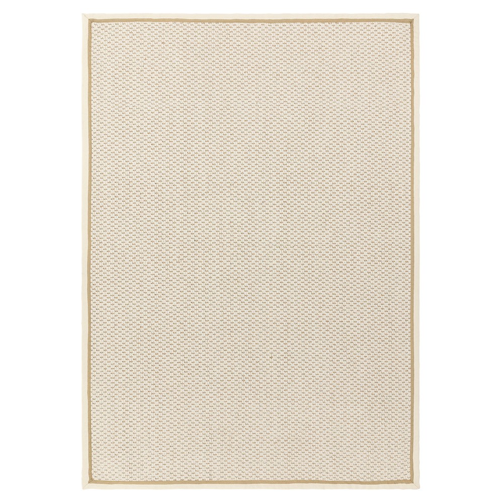 Korra Double Loop Cream Linen Rug
