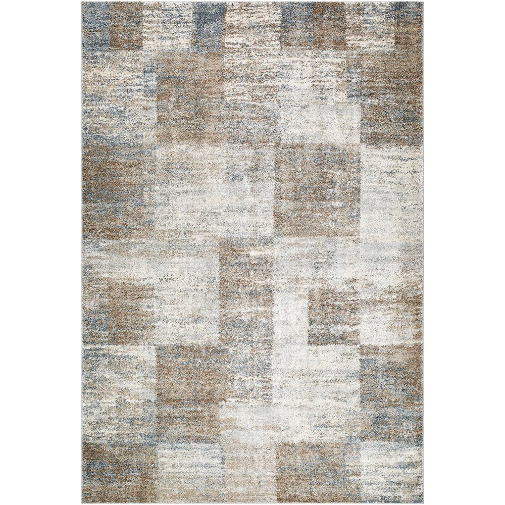 Avellino Modern Graphic Brown Rug