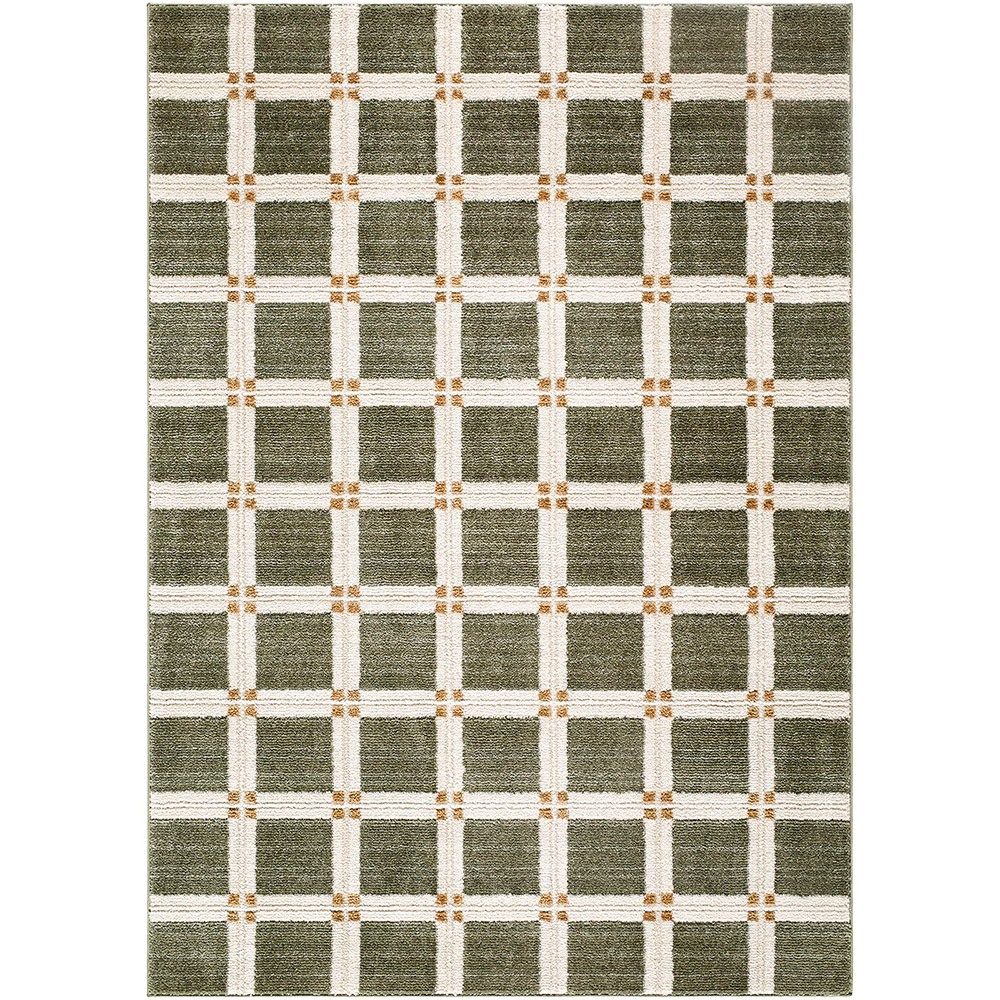 La Luna Modern Graphic Green Rug
