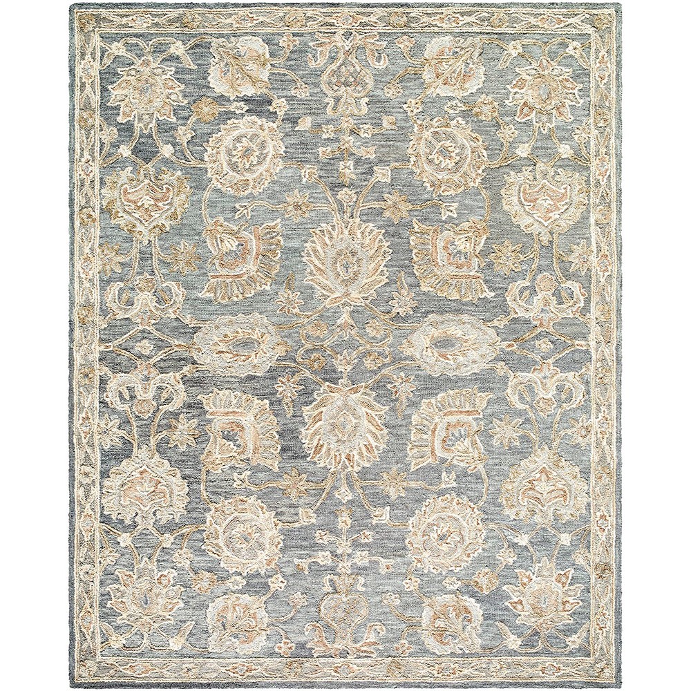 Arnold Traditional Wool Blue Rug