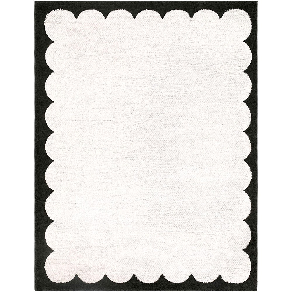Fossay Washable Modern Shaggy Cream Rug