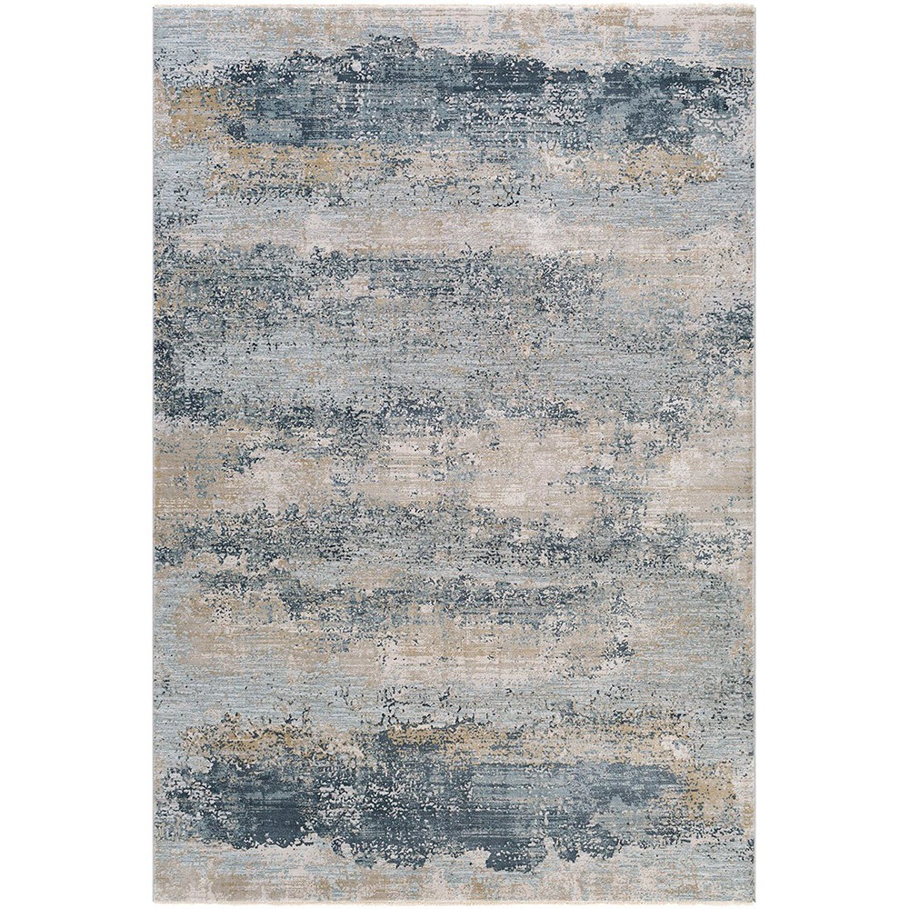 Brunswick Abstract Modern Blue Beige Rug