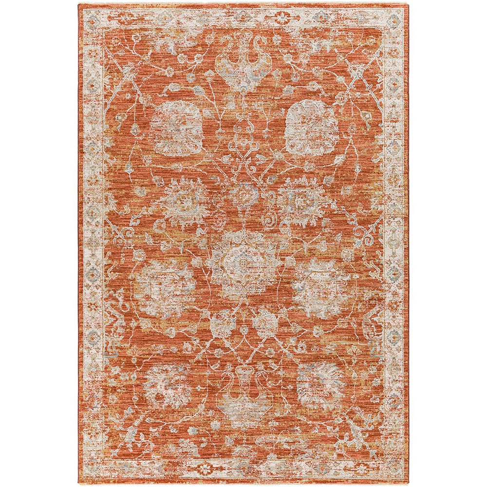 Avant Garde Vintage Traditional Orange Rug