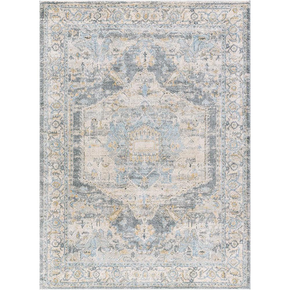 Avellino Vintage Traditional Boho Blue Rug