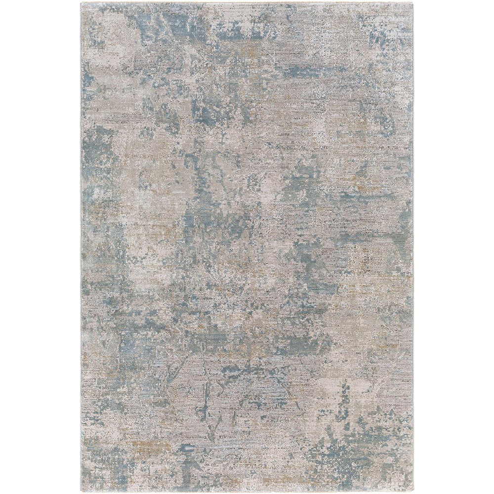 Brunswick Abstract Modern Blue Grey Rug