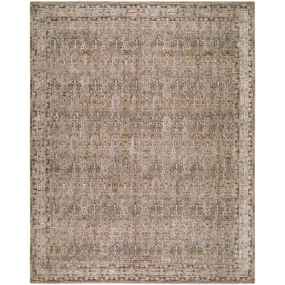 Arda Vintage Traditional Light Brown Rug