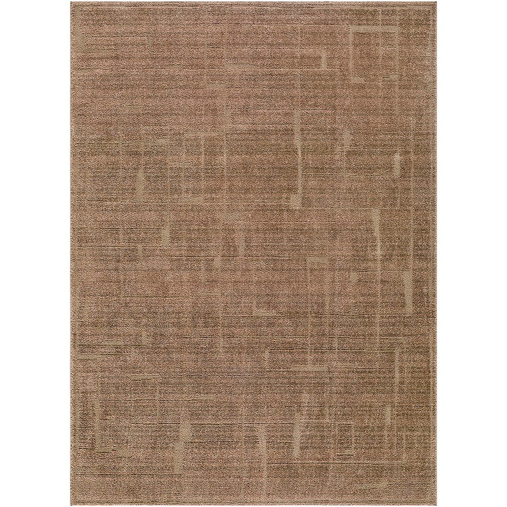 Alba Modern Graphic Brown Rug