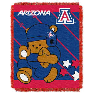 Arizona OFFICIAL Collegiate "Half Court" Baby Woven Jacquard Throw