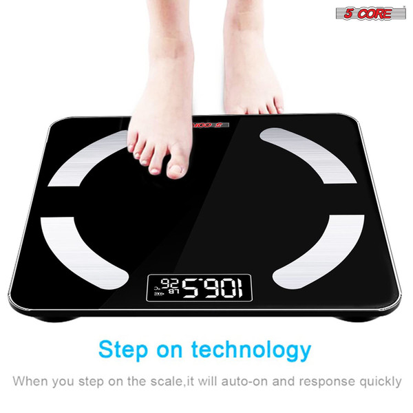 Smart Digital Bathroom Weighing Scale Bluetooth BMI. Electronic Body Analyzer