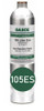 Methane Calibration Gas CH4 4100 PPM Balance Air in a 105 Liter ecosmart Cylinder C-10 Connection