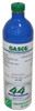 Calibration Gas Carbon Monoxide 50 PPM, Pentane 25% LEL, Hydrogen Sulfide 25 PPM, Oxygen 19%, Balance Nitrogen in a 44 Liter ecosmart Cylinder