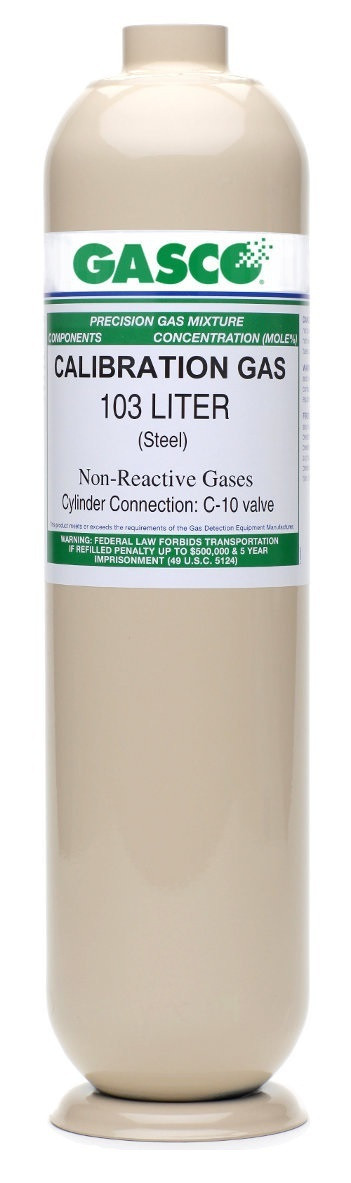 Biosystems 54-9081 Calibration Gas equivalent by GASCO 18% Oxygen, 2% Carbon Dioxide, Balance Nitrogen 103L CGA C-10