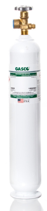 Methane Calibration Gas CH4 120 PPM Balance Nitrogen in a 552 Liter Disposable Cylinder