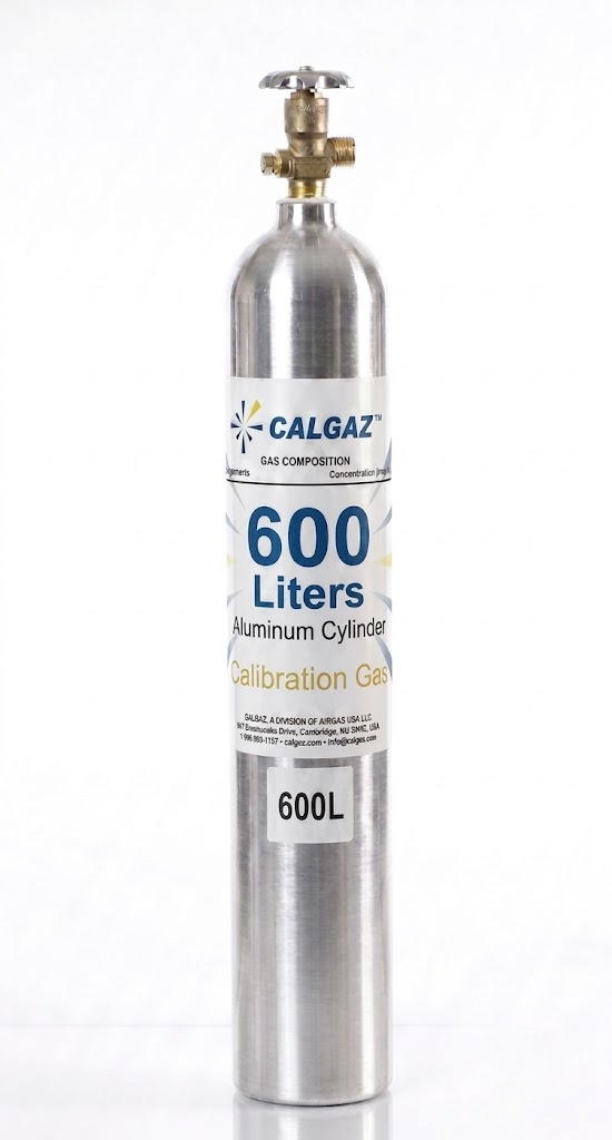 Pentane Calibration Gas C5H12 4600 PPM Balance Air in a 600 Liter Aluminum Disposable Cylinder