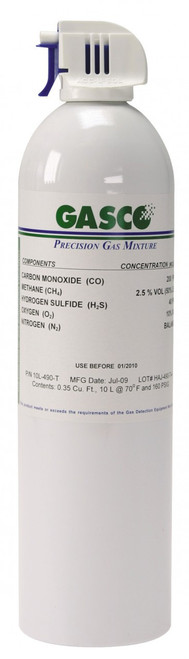 10L-36-5S-21 | X03NI74CP1145K2 | 5% Carbon Dioxide | 21% Oxygen Balance Nitrogen | 10 Liter Bump Test 