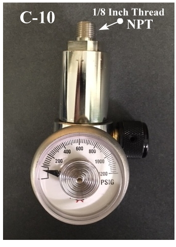GASCO 70-Series Threaded Calibration Gas Regulator C-10 Connection 