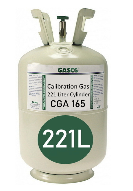 Hydrogen Calibration Gas H2 100 PPM Balance Nitrogen in a 221 Liter Steel Disposable Cylinder