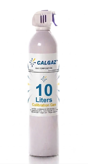 Hydrogen Sulfide 25 PPM BUMP GAS ONLY Balance Nitrogen in a 10 Liter Aluminum Cylinder  10L-98-25