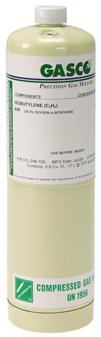 Oxygen 8% Balance Nitrogen Calibration Gas in a 17 Liter Steel Cylinder (17l-161-8%)