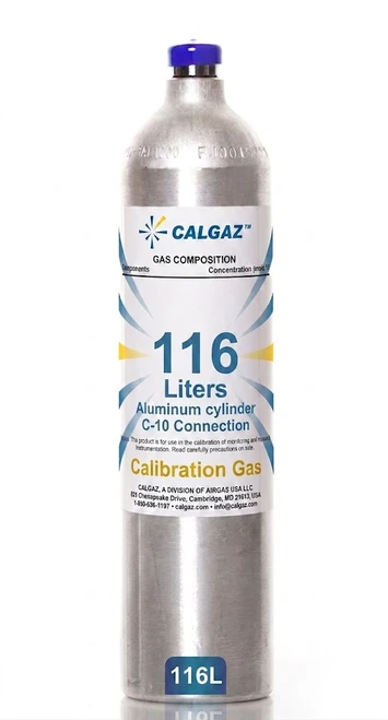 Hydrogen Calibration Gas H2 10% Balance Nitrogen in a 116 Liter Aluminum Cylinder