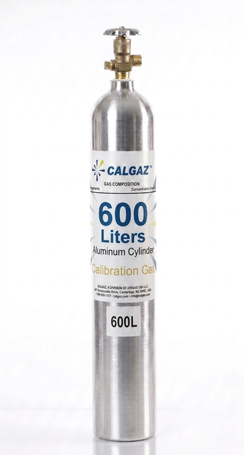 Hexane Calibration Gas C6H14 490 PPM Balance Air in a 600 Liter Aluminum Cylinder