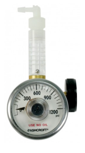  GASCO 72-MFV/CGA600-P Miniflow Valve & Flowmeter with Gauge for 17 & 34 Liter Steel Cylinders (72-MFV/CGA600-P)