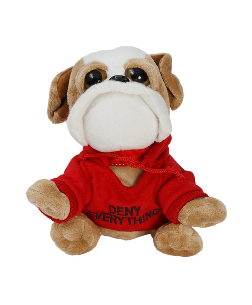 Stuffed Dog With Deny Everything Hoodie (Spy Museum Exclusive)