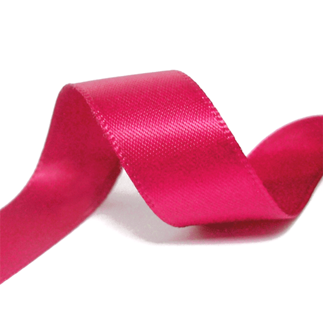 Ribbon - Satin Double Face Ribbon - 3/8 x 20yds (Hot Pink) - Tiny Treasures