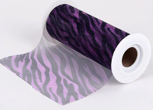 Tulle - Zebra (purple and black) Tulle - Zebra (purple and black)