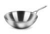 Demeyere Industry5 Stainless Steel 5 Quart Flat Bottom Wok