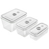 Fresh & Save 3 Piece Vacuum Container Set, Glass