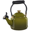 Le Creuset Enamel on Steel 1.25 qt. Demi Tea Kettle with Gold Knob - Olive
