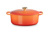 Le Creuset Limited Edition Signature Cast Iron 6.75 qt. Oval Oven - Flamme Doree