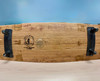 37 x 8.5 Inch Vintage Oak Wine Barrel Board