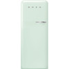 SMEG 50's Retro Style FAB28 Refrigerator with Internal Freezer Compartment - Pastel Green