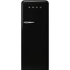 SMEG 50's Retro Style FAB28 Refrigerator with Internal Freezer Compartment - Black