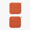 Hedley & Bennett Pot Holders - Set of 2 in Paprika