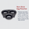 Non-Stick 3-Egg Poacher Insert