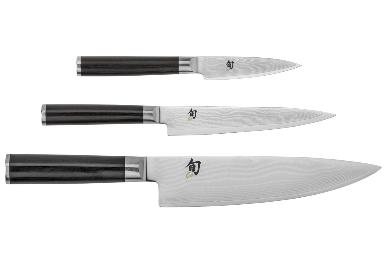 3-Piece Starter Knife Set, 8 Chef, 5 Utility & 3.5 Paring