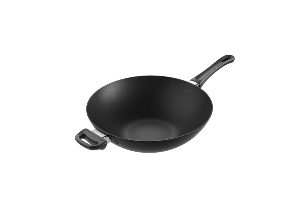 Scanpan Classic Induction 12 1/5 Inch Nonstick Wok – Compatible with All Cooktops, Induction Ready, Metal Utensil Safe, Oven Safe to 500°F, Dishwasher Safe